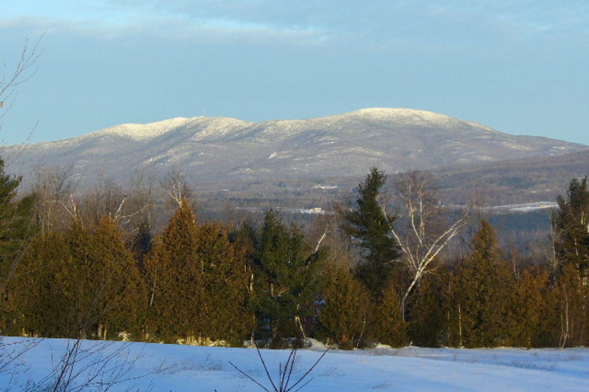 Averill  Peak And  Lyon  Mt  From  Burnt  Hill